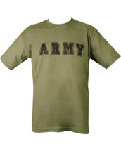 Kombat Army T Shirt in Olive Green