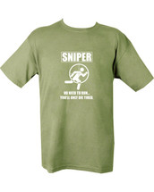 Kombat Sniper Die Tired T-shirt in Green