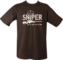 Kombat Sniper T-Shirt out of sight out of mind in Black