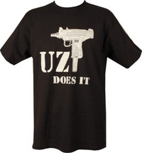 Kombat  Uzi Does It T-Shirt in Black