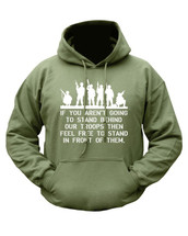 Kombat Behind Troops Hoodie in Green