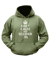 Kombat Keep Calm Hoodie in Green