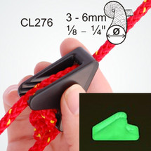 Medium Lock it LINE-LOK Tent Cleats - Glow in the dark