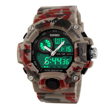 G Style Army Digital Rubber Sports Wrist Watch in Desert Camo
