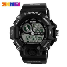G Style Army Digital Rubber Sports Wrist Watch in Black AD1029