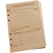 RITR Range Card Loose Leaf TAMS Paper