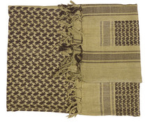 Shemagh Keffiyeh Arab Scarf in Sand & Black