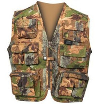 JACK PYKE KIDS FIELD ACTION VEST E OAK WAISTCOAT IN WOODLAND CAMO