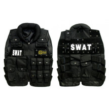 KIDS WELL FIRE TACTICAL SWAT VEST IN BLACK