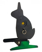 Free standing knockdown rabbit metal target