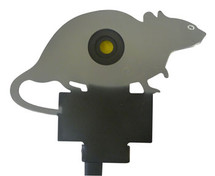 knockdown rat metal target with ground spike