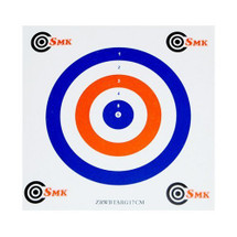 SMK All rounder 100pc Coloured Card Air Rifle Airgun Targets 17x17cm
