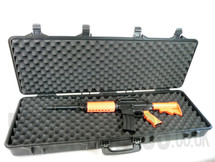 Gun Carry Rifle Case in Tough plastic large size in Tan