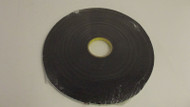 3M 4416 Double Coated Vinyl Double Sided Black 1/2"x36YDSx1/8" Foam Tape A-1