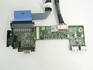Dell 64TC3 PowerEdge R420 Front Control Panel Board 2xUSB VGA w/ Cables 27-4