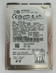 Hitachi HTS543280L9A300 0C9080 SATA 3.0Gbps 2.5" 80GB 8MB Cache 5400RPM 56-3