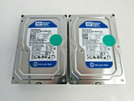 Dell Lot of 2 K017C WD WD2500AAJS Caviar Blue 250GB 7200RPM SATA-2 8MB 3.5" 1-5