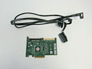 Dell YK838 SAS 6/iR SAS 3Gbps PCI Express 1.0 x8 Controller Card w/ Cables 69-3