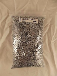 FASTENAL 33072 #8 x 0.438 OD Low Carbon Zinc Finish Steel SAE Flat Washer V2 S