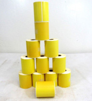 Box of 12 3" x 5" Yellow Adhesive Labels 165 Roll 1980 Total ID 1" OD 2.5" 61-1