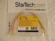 StarTech C6CROSS1YL Yellow Molded Cat6 Crossover UTP Patch Cable 1 ft. 28-4