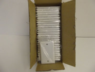 Lot of 50 1 Gang Wall Outlet Cover White w/Screws AN11890 70-2