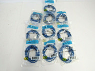 Lot of 10 New ATP AT1507EV-BU CAT5e 7ft Blue Patch Network Cable 4-1