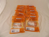 Lot of 10 CAT6 Yellow RJ45 Booted Ethernet Lan Network Snagless Cable 3-2