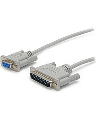 StarTech MC6MF 6 ft DB25 to DB9 Serial Modem Cable Male to Female A17