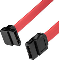 StarTech SATA18RA1 18" Internal Red SATA Cable Straight Right Angle 46cm 50-3