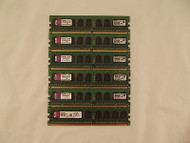 Lot of 6 Kingston KVR667D2E5/1GI 1GB ECC PC2-5300E Memory C-7