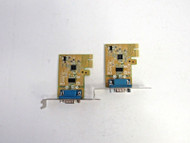 Dell Lot of 2 39G9N DB9 RS-232 PCIe x1 Low-Profile Serial Interface Card 4-3