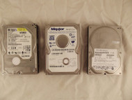 Hitachi (Lot of 3) Maxtor Western Digital 80GB 3.5 Hard Drives B-2
