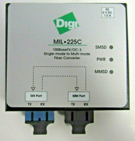 Digi MiLAN Technology MIL-225C 100BaseFX Fiber Connector Transceiver 23-3