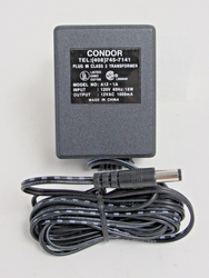 Lot of 2 Condor A12-1A 12V 1000a 18w AC Wall Plug Power Supply Adapter 26-3