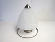 Thomas Lighting SL-8489-78 1 Light Semi-Flush Etched Alabaster Glass Shade WH2