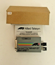 Allied Telesyn CentreCOM AT-MX40F/ST-05 FiberOptic Transceiver F-12