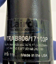 Laird Tech Black Phantom Antenna 806-2500MHz 2G/3G Male TRAB806/17103P F-4
