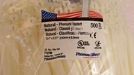 Thomas & Betts Ty-Rap TY27M Bag of 500 13.4" 120lb Natural 45-5