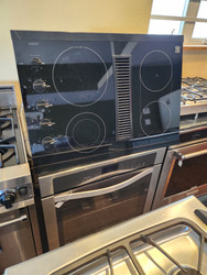 KENMORE 30 INCH DOWN DRAFT GLASS COOK TOP 4 BURNER BLACK LOCATED IN OUR PORTLAND OREGON APPLIANCE STORE SKU 18084