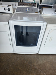 FRIGIDAIRE AFFINITY ELECTRIC DRYER WITH TIMED DRY SETTING 9 AUTOMATIC DRY OPTIONS 5 TEMPERATURE LARGE SWING OPEN DOOR WITH WINDOW WHITE LOCATED IN OUR PORTLAND OREGON APPLIANCE STORE SKU 18090