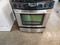 JENN-AIR 30 INCH SLIDE IN DOWN DRAFT ELECTRIC RANGE 4 BURNER 2 LARGE 2 SMALL COIL BURNERS SELF CLEANING OVEN KEEP WARM OPTION CONVECTION BLACK AND STAINLESS LOCATED IN OUR PORTLAND OREGON APPLIANCE STORE SKU 18604