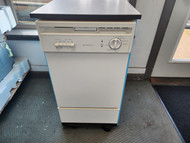 FRIGIDAIRE 18 INCH PORTABLE DISHWASHER 3 CYCLE WATER HEAT OPTION COOL DRY SETTING WHITE LOCATED IN OUR PORTLAND OREGON APPLIANCE STORE SKU 18665