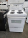 KENMORE 24 INCH FREESANDING ELECTRIC RANGE COIL BURNERS 3 SMALL 1 LARGE SELF CLEANING OVEN VIEWING WINDOW IN DOOR WHITE LOCATED IN OUR PORTLAND OREGON APPLIANCE STORE SKU 18723