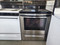 FRIGIDAIRE 30 INCH FREESTANDING ELECTRIC RANGE COIL BURNERS 2 SMALL 2 LARGE SELF CLEANING OVEN STAINLESS FRONT BLACK TOP LOCATED IN OUR PORTLAND OREGON APPLIANCE STORE SKU 18729