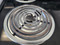 FRIGIDAIRE 30 INCH FREESTANDING ELECTRIC RANGE COIL BURNERS 2 SMALL 2 LARGE SELF CLEANING OVEN STAINLESS FRONT BLACK TOP LOCATED IN OUR PORTLAND OREGON APPLIANCE STORE SKU 18729