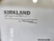 KIRKLAND TOP LOAD WASHER 7 CYCLE HEAVY-DUTY EXTRA-LARGE CAPACITY 4 SPEED COMBINATIONS 3 TEMPERATURES SETTINGS 3 WATER LEVELS WHITE LOCATED IN OUR PORTLAND OREGON APPLIANCE STORE SKU 18951