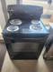 GE 30 INCH FREESTANDING ELECTRIC RANGE COIL BURNERS 2 LARGE 2 SMALL HI-LO BROIL SETTING SELF CLEANING OVEN BLACK LOCATED IN OUR PORTLAND OREGON APPLIANCE STORE SKU 18968