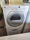 Whirlpool Duet Sport 27 Inch Electric Dryer with 6.7 cu. ft. Capacity, 9 Cycles, 5 Temperatures Option Interior Drum Light with Pedestal White with Grey Accents LOCATED IN OUR PORTLAND OREGON APPLIANCE STORE SKU 18971