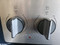 WHIRLPOOL 30 INCH FREESTANDING SMOOTH TOP ELECTRIC RANGE 4 BURNER 2 LARGE 2 SMALL MANUAL CLEAN OVEN STAINLESS BLACK TOP LOCATED IN OUR PORTLAND OREGON APPLIANCE STORE SKU 19027